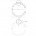 Полотенцедержатель Bemeta Omega 104104062 кольцо, хром