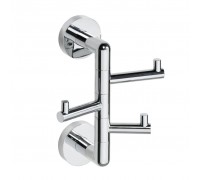 Крючок Bemeta Obla 165206072 тройной поворотный, хром