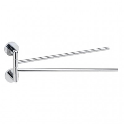Полотенцедержатель Bemeta Obla 165204102 двойной поворотный, хром