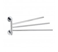 Полотенцедержатель Bemeta Obla 165204112 тройной поворотный, хром