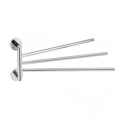 Полотенцедержатель Bemeta Obla 165204112 тройной поворотный, хром