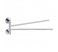Полотенцедержатель Bemeta Stella 166204102 двойной поворотный, хром