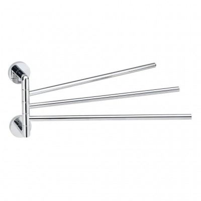 Полотенцедержатель Bemeta Stella 166204112 тройной поворотный, хром