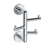 Крючок Bemeta Stella 166206072 тройной поворотный, хром