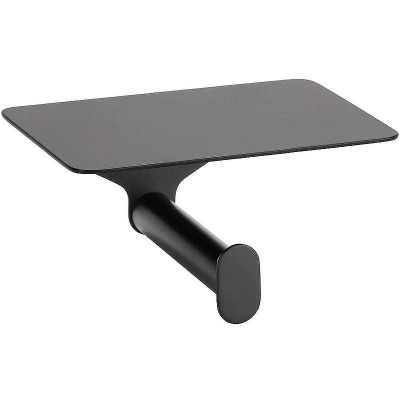 Бумагодержатель Bemeta Organic Black 167112150 с полкой, черный/матовый