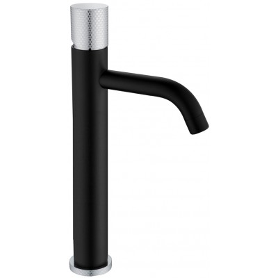 Смеситель Boheme Stick 122-BCR.2 для умывальника black touch chrome