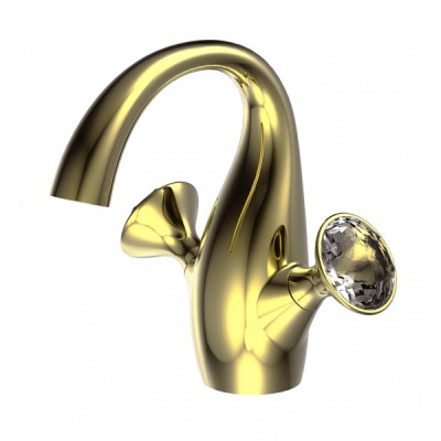 Смеситель Bravat Swan Gold F14287G-ENG для умывальника