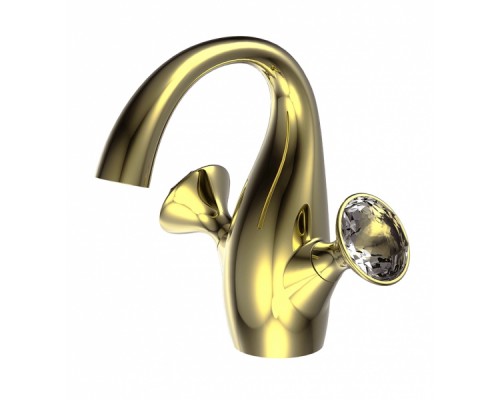 Смеситель Bravat Swan Gold F14287G-ENG для умывальника