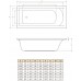 Акриловая ванна C-bath Selena 150х70 CBQ007001