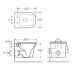 Унитаз подвесной CeramaLux 2619E безободковый, с микролифтом 2619E