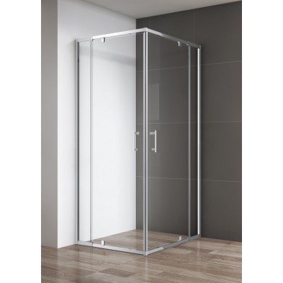 Душевой уголок Cezares Variante 800-900x800-900x1950 VARIANTE-A/AH-2-80/90-C-Cr профиль хром, стекло прозрачное