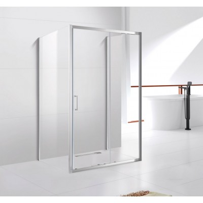 Душевой уголок Cezares Molveno 1500х900х1950 MOLVENO-AH-12-150/90-C-Cr-IV профиль хром, стекло прозрачное