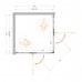 Душевой уголок Cezares Liner 900x900x1950 LINER-A-2-90-C-Cr профиль хром, стекло прозрачное