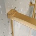 Шторка для ванны Cezares Tandem-Soft 1800х1450 TANDEM-SOFT-VF-2-180/145-C-BORO-IV профиль брашированное золото, стекло прозрачное