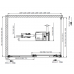 Душевой уголок Cezares Premier-Soft 1200x800x2000 PREMIER-SOFT-W-AH-1-120/80-C-Cr-IV профиль хром, стекло прозрачное
