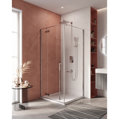 Душевой уголок Cezares Liner 900x900x1950 LINER-A-1-90-C-Cr-L профиль хром, стекло прозрачное