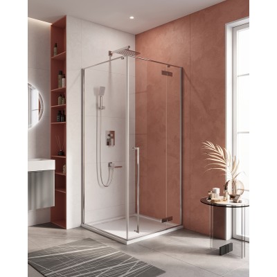Душевой уголок Cezares Liner 900x900x1950 LINER-A-1-90-C-Cr-R профиль хром, стекло прозрачное