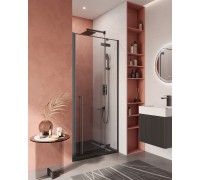 Душевая дверь Cezares Liner 900x1950 LINER-B-12-90-C-NERO-R профиль черный/матовый, стекло прозрачное