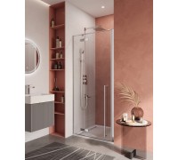 Душевая дверь Cezares Liner 1000x1950 LINER-B-12-100-C-Cr-L профиль хром, стекло прозрачное
