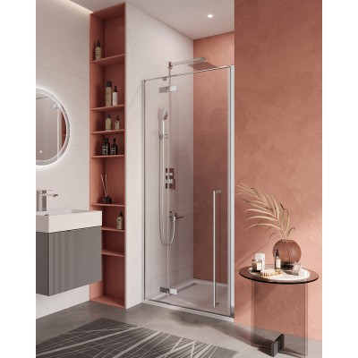 Душевая дверь Cezares Liner 1000x1950 LINER-B-12-100-C-Cr-L профиль хром, стекло прозрачное