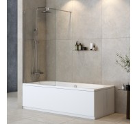 Шторка для ванны Cezares Liberta 800х1550 LIBERTA-V-1-80/155-C-Cr профиль хром, стекло прозрачное