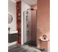 Душевая дверь Cezares Liner 900x1950 LINER-B-12-90-C-NERO-L профиль черный/матовый, стекло прозрачное