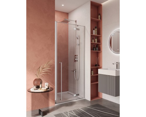 Душевая дверь Cezares Liner 900x1950 LINER-B-12-90-C-Cr-R профиль хром, стекло прозрачное