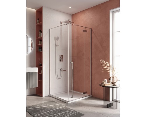 Душевой уголок Cezares Liner 1000x1000x1950 LINER-A-1-100-C-Cr-R профиль хром, стекло прозрачное