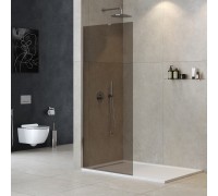 Душевая перегородка Cezares Liberta 1100х1950 LIBERTA-L-1-TB-110-BR-Cr профиль хром, стекло бронза