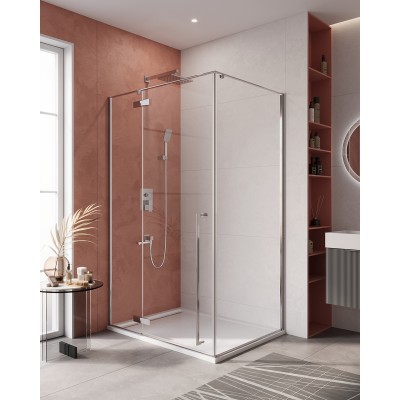 Душевой уголок Cezares Liner 900x1200x1950 LINER-AH-1-120/90-C-Cr-L профиль хром, стекло прозрачное