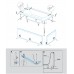 Универсальный установочный комплект для 2-х панелей прямоугольной акриловой ванны CZR-SCR-FIX-KIT