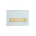 Кнопка смыва Cezares Lux LUX-GB-2-BORO белое стекло/брашированное золото