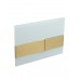 Кнопка смыва Cezares Lux LUX-GB-1-BORO белое стекло/брашированное золото