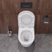 Унитаз подвесной Cezares Relax CZR-3806-53-TH-TOR/SC безободковый с микролифтом, смыв Торнадо