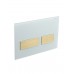 Кнопка смыва Cezares Lux LUX-GB-2-BORO белое стекло/брашированное золото