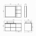Тумба Comforty Селенга 80 Серый шелк, с раковиной Comforty CF19696BX-80 подвесная 00-00021982CF