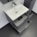 Тумба Comforty Лима 60П2 Антрацит с раковиной Como 60 подвесная 00-00019176CF