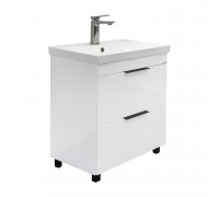 Тумба Comforty Кама 60Н Белый глянец с раковиной Comforty CF19696BX-60 напольная 00-00018648CF