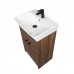 Тумба Comforty Руза 50 Дуб темно-коричневый, с раковиной Comforty 9055RA-50 00-00022023CF