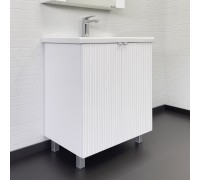 Тумба Comforty Лима 70 Белый/матовый с раковиной Como 70 напольная 00-00004892CF