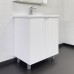 Тумба Comforty Лима 70 Белый/матовый с раковиной Como 70 напольная 00-00004892CF