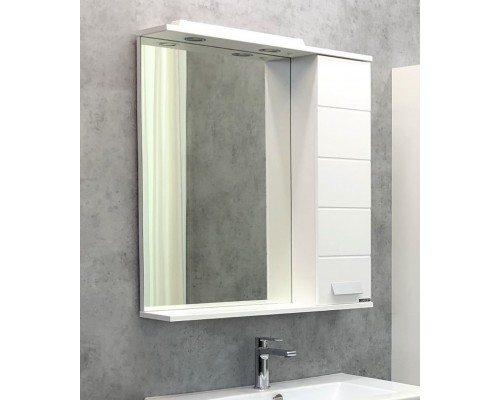 Зеркало-шкаф Comforty Модена М-75 Белый матовый