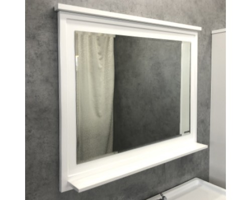Зеркало Comforty Феррара-100 белый глянец