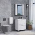 Тумба Comforty Лима 70Н2 Белый/матовый с раковиной Como 70 напольная 00-00019211CF