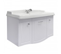 Тумба Comforty Палини 100 Белый глянец с раковиной Comforty 3310 подвесная 00-00019754CF