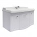 Тумба Comforty Палини 100 Белый глянец с раковиной Comforty 3310 подвесная 00-00019754CF