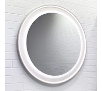 Зеркало Comforty Ереван 80 LED-подсветка, бесконтактный сенсор, антизапотевание, серый шёлк 00-00014157CF