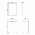 Тумба Comforty Асти 60Н Бетон светлый с раковиной Comforty CF3WL032 напольная 00-00019190CF