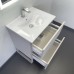 Тумба Comforty Бильбао 60Н Серый шёлк с раковиной Comforty 60E напольная 00-00019361CF