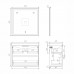 Тумба Comforty Селенга 80 Белый глянец, с раковиной Comforty CF19696BX-80 подвесная 00-00022182CF